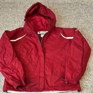 COLUMBIA women’s light winter jacket, maroon size medium